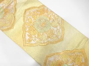 アンティーク　鳳凰に花更紗模様織り出し袋帯(材料)